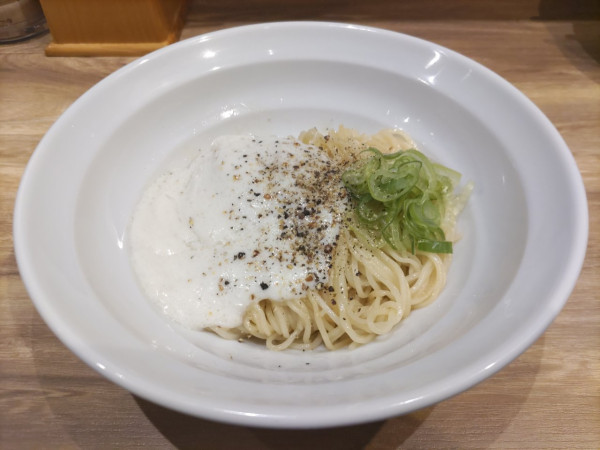 「和え玉・白子」@麺庵 利休の写真