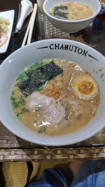 「ちゃぶとんらぁ麺 940円」@ちゃぶ屋とんこつらぁ麺 CHABUTON ノースポートモール店の写真