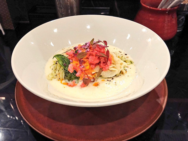 「【限定】甘えびとヨーグルトの冷製、など」@トーキョーニューミクスチャーヌードル 八咫烏 CHIKARABOの写真