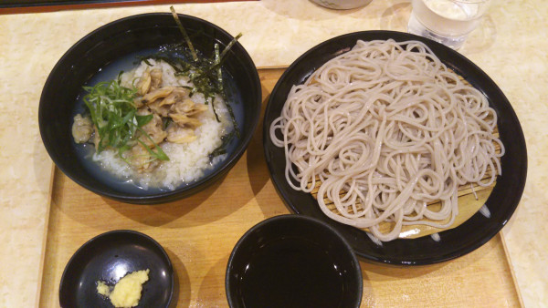 「【期間限定】冷し深川だし茶漬けセット」@小諸そば 九段下駅前店の写真