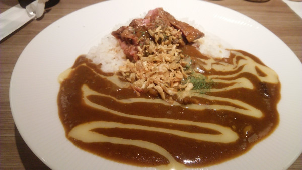 「ちょいステーキ&煮込みカレー 1390円」@ステーキライスとカレーの店 センタービーフ 秋葉原店の写真