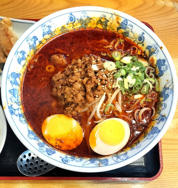 「熱烈タンタンメン 880円＋味玉 130円＋2辛 60円」@タンタン麺 熱烈一番亭 常滑店の写真