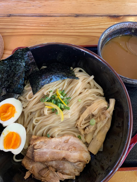 「トッピング全部のせ特製つけめん1280円大盛り200円」@麺屋 なみ木の写真