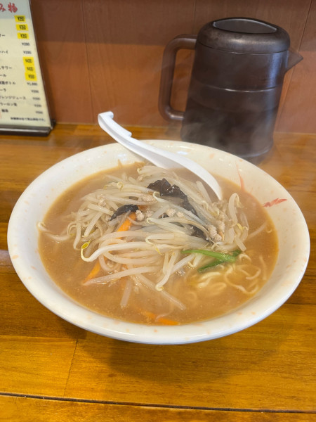「味噌ラーメン半チャーハンセット750円」@らーめん味仙館の写真