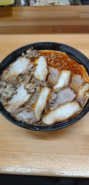 「激辛ﾁｬｰｼｭｰ麺(並)(半辛)」@北大塚ラーメンの写真