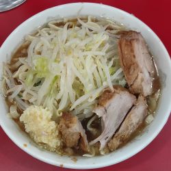 小ラーメン 冷やし ヤサイ少なめニンニク