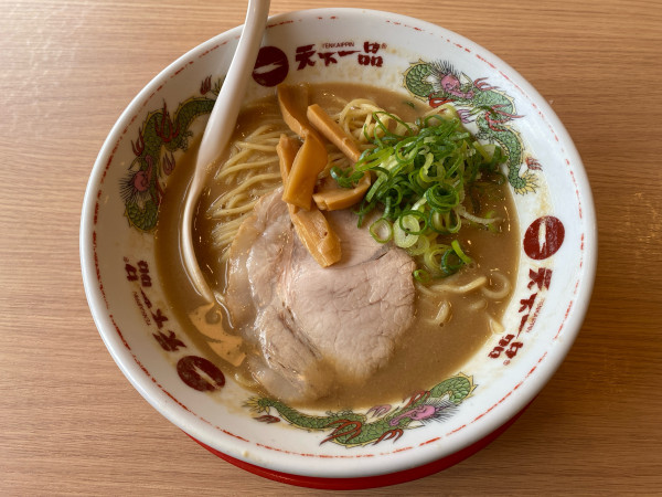 「こってり、半チャーハンセット」@天下一品 柏店の写真