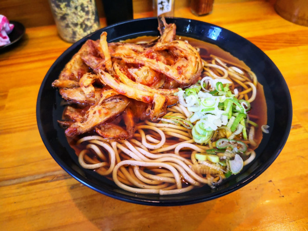 「天ぷらそば(450円)」@浜そばの写真