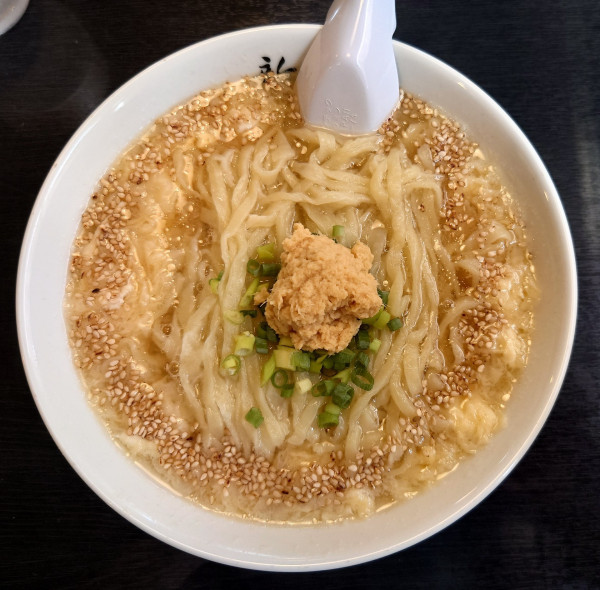 「ふわ玉らーめん(750円)」@さのらーめん しんざんの写真