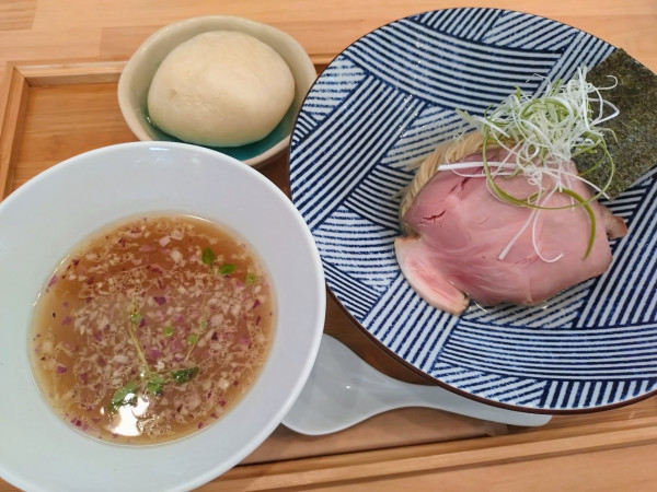 「鯛塩つけめん￥1050＋〆のたま麩￥250＝￥1300」@風〜Furari〜の写真