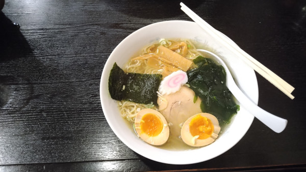 「塩味玉ラーメン ＋ チャーシュー丼(小)」@函館ラーメン 照和の写真