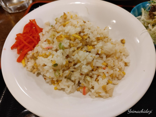 「炒飯セット（肉みそラーメン ）」@家族亭 龍門 池田店の写真