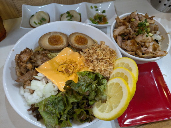 「【限定】塩チーズレモンまぜそば」@麺屋 扇 SENの写真