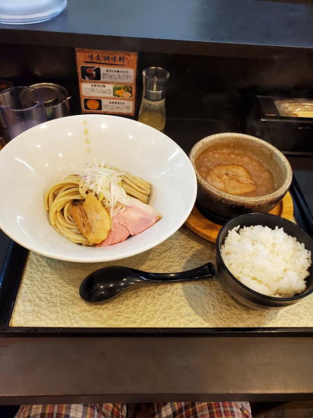 「濃厚豚骨つけ麺@1010」@麺者 すぐれの写真