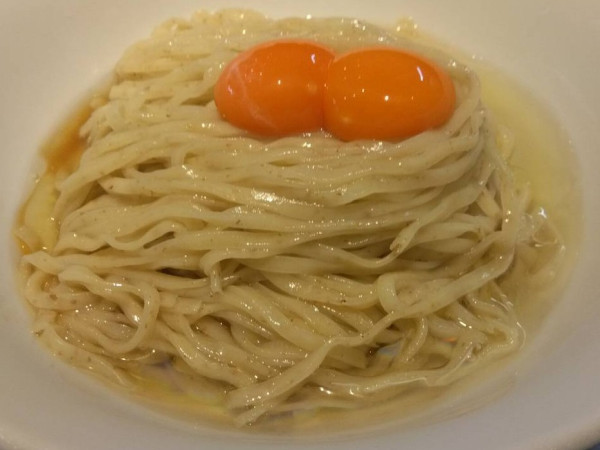 「卵かけ麺（並）¥800＋チャーシュー丼¥400」@拉麺 名もなき店の写真