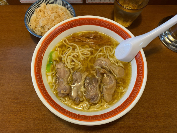 「鶏チャーシュー麺(醤油)、ランチC」@中華そば 嘉一の写真