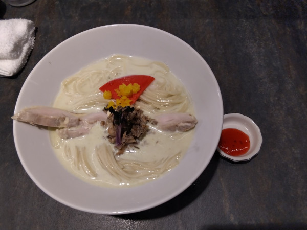 「限定 枝豆の冷やしラーメン(1100円)」@中華そば 森庵の写真