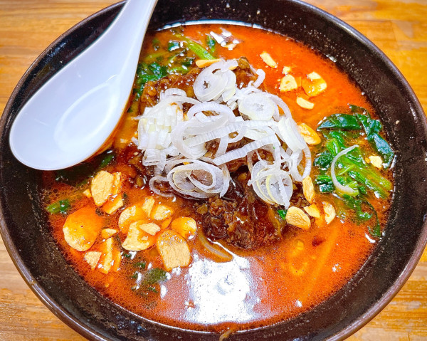 「辛味噌にんにくカルビラーメン（800円）」@麺'sクラブ 二宮店の写真