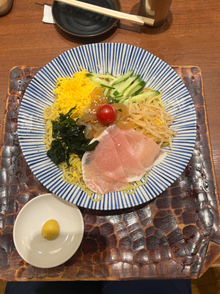 「冷やし中華」@謙徳蕎麦家 ピアタ本店の写真