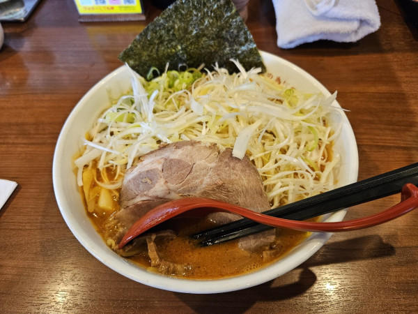 「ネギ味噌オロチョン 2倍」@北海道ラーメン 赤レンガ 幸手店の写真