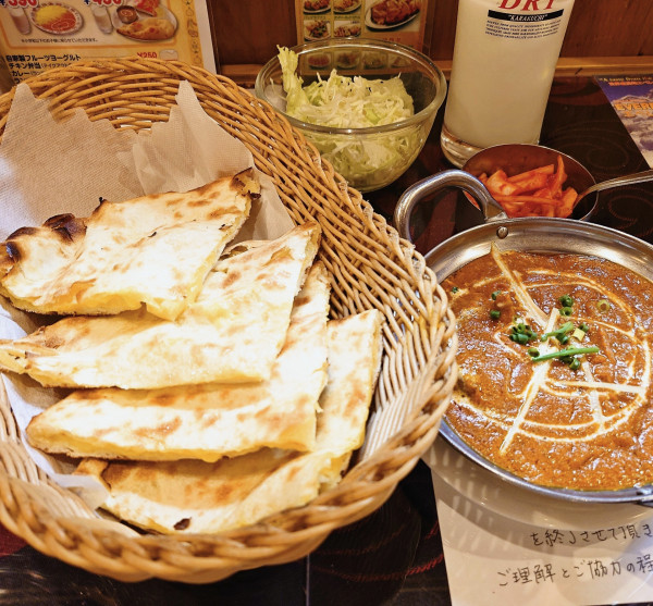 「Aセット＋チーズナンに変更」@インド・ネパール料理 タァバン 北柏店の写真