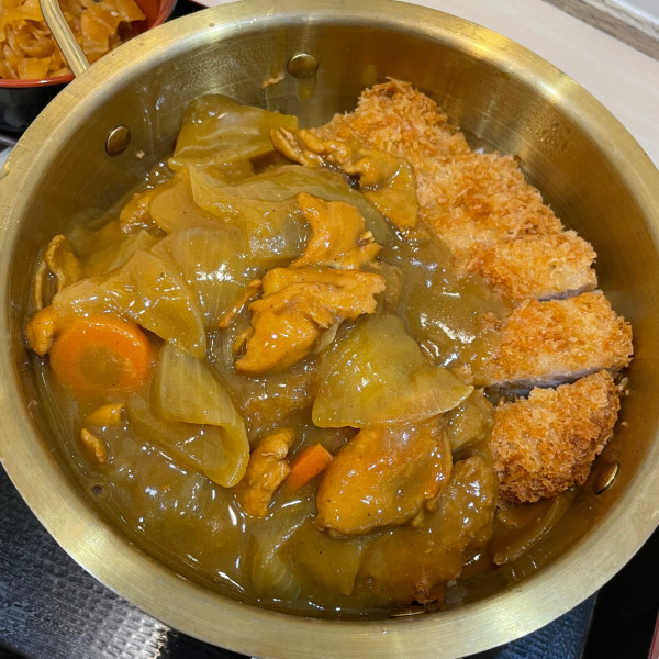 「倍盛 鍋カツカレー 1,380円」@ゆで太郎 川崎砂子店の写真