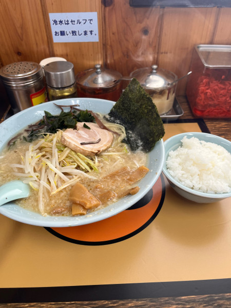 「ネギラーメン+半ライス　1000円」@ラーメンショップ 東大室店の写真
