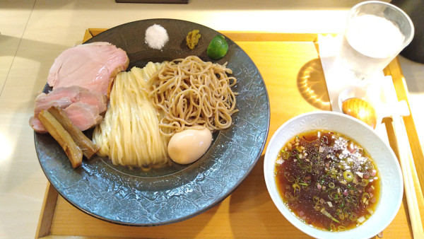「味玉昆布水つけ麺大盛り」@Sagamihara 欅の写真