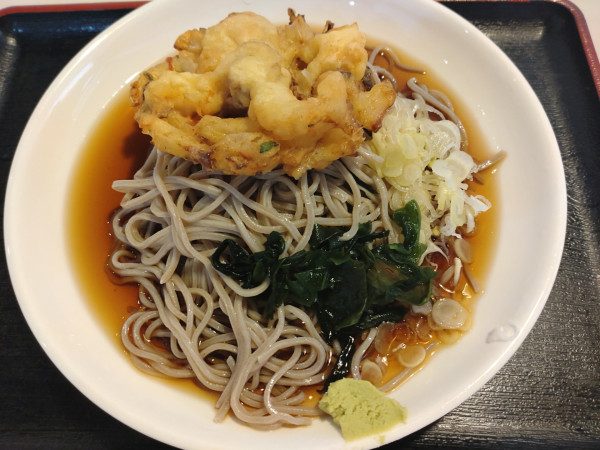 「㊾海鮮かき揚げ（そば・冷）　６９０円」@笠置そば 内神田店の写真