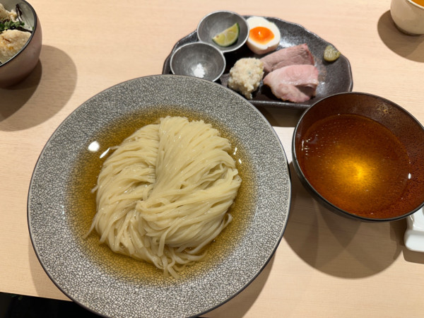「濃密昆布水つけ麺（白・並盛・210g）1,400円」@中華蕎麦 あお木 secondの写真
