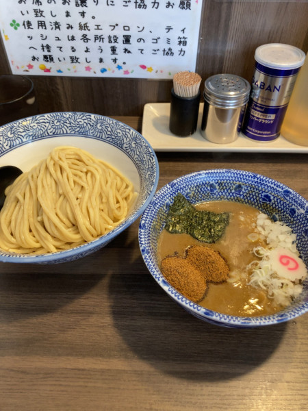 「つけ麺（並）　魚粉増し　1000円」@狼煙 〜NOROSHI〜の写真