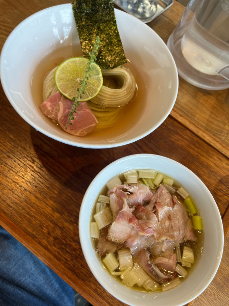 「昆布水つけ麺塩だれちょい肉増し」@YOKOKURA STOREHOUSEの写真