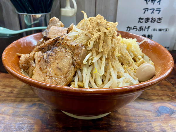 「エビラーメン（汁なし）＋麺まし×3」@麺でる 川崎店の写真
