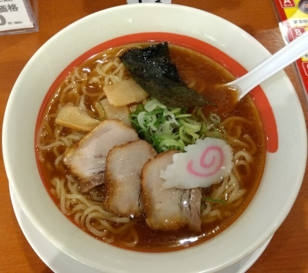 「中華そば490円 ・大盛り110円」@幸楽苑 新西バイパス店の写真