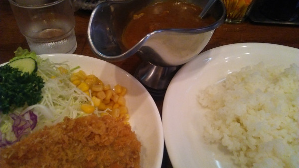 「メンチカツカレー 930円」@キッチン大の写真
