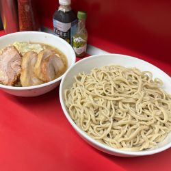 大つけ麺豚入、ニンニク