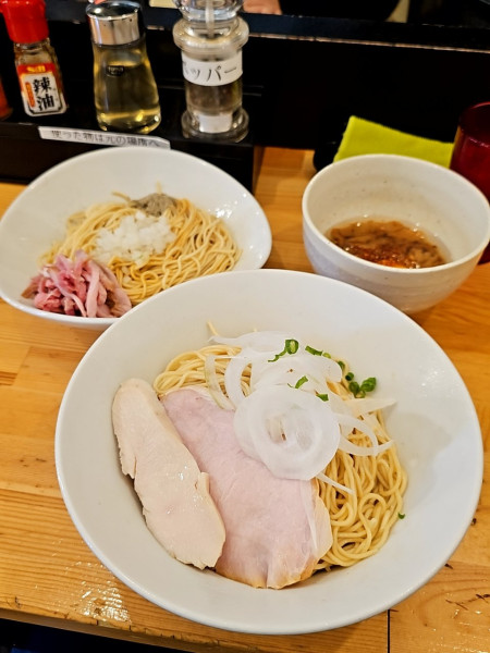 「【限定】ANT脂生卵つけ麺(追い飯付)」@煮干らーめん 川むらの写真