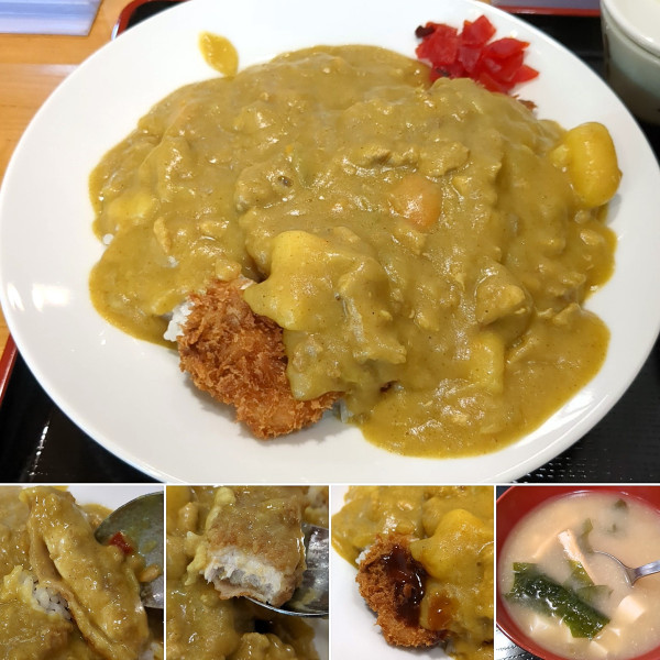 「カツカレーライス　1050円」@生そば 永竜の写真