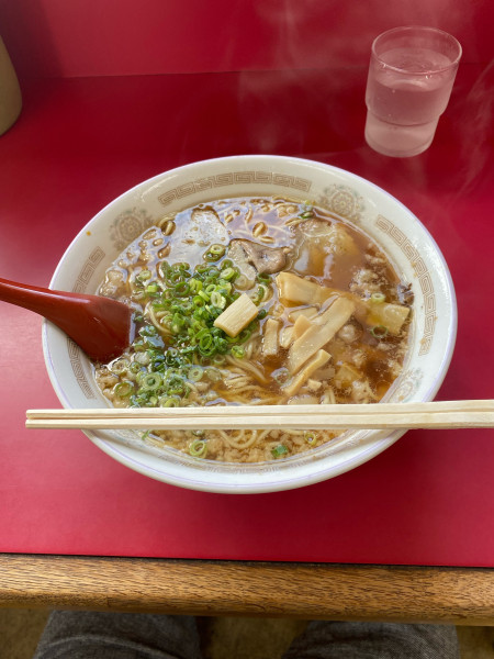 「中華そば大盛」@十八番 引野店の写真