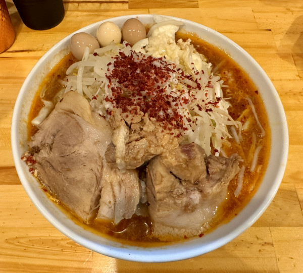 「担二郎（300㌘）+豚増+うずら3個」@時は豚なりの写真