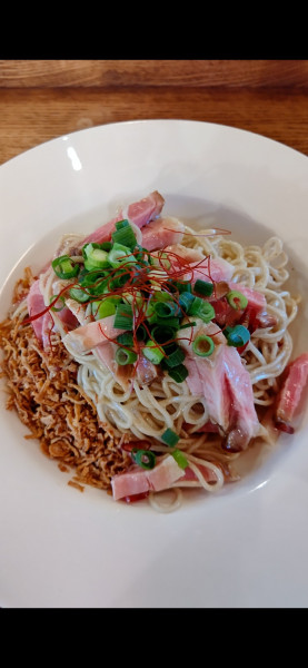 「群馬豚のペペロンチー麺　1000円」@和-麺製作所の写真