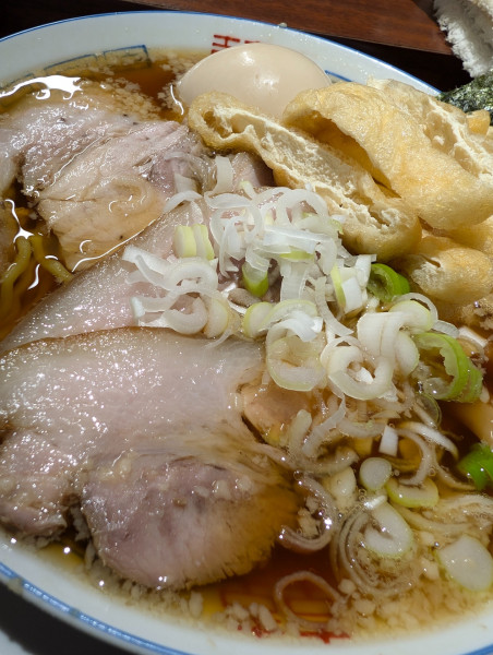 「いりこ(淡口)・きつね＆味玉増し」@大井町立食い中華蕎麦 いりこ屋の写真