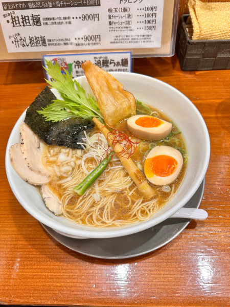 「魚介だしらぁ麺」@暁製麺の写真