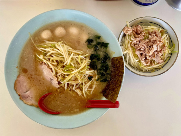 「ねぎ（並）うずら ネギ飯」@◯つばき食堂の写真