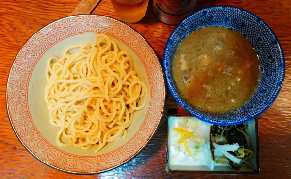 「味玉つけめん＋缶ビール」@つけめんさなだNNSの写真