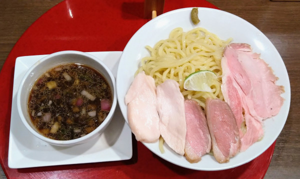 「鴨醤油つけ麺【限定】+大盛」@RaMen TOMO TOKYOの写真