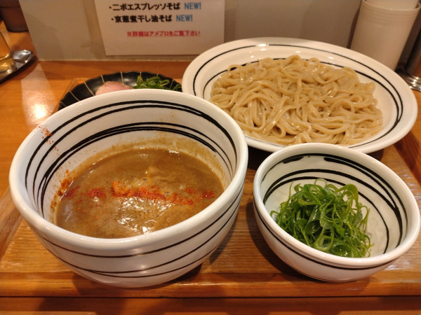 「つけそば＋九条ねぎ」@中華蕎麦 生るの写真