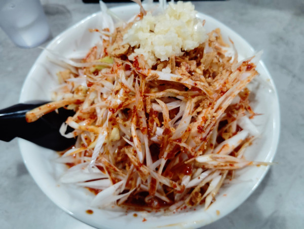 「ネギざんまい」@旨辛ラーメン表裏 高田馬場店の写真