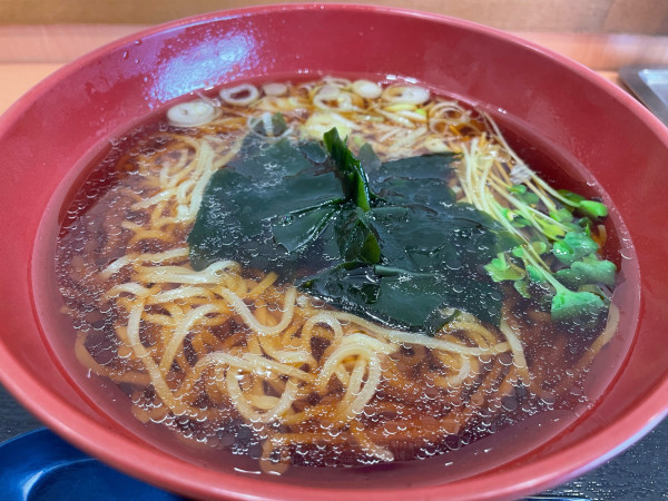 「中華そば（温）」@ゆで太郎 いわき鹿島店の写真