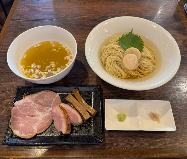 「【夏季限定】帆立の昆布水つけ麺」@麺屋 真心の写真